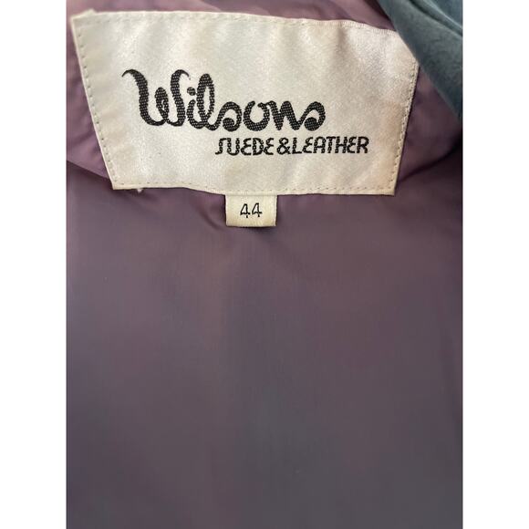 Vintage 1980’s Women’s Cropped Teal Leather Jacket with Epaulettes‎ Size 44 (XL) - Picture 9 of 14